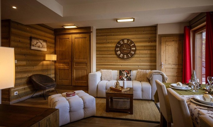 Valloire Apartment | Spacious 3BR Condo Sleeps 8, South-Facing Terrace, Pet-Friendly, Near Ski Lifts and Shops