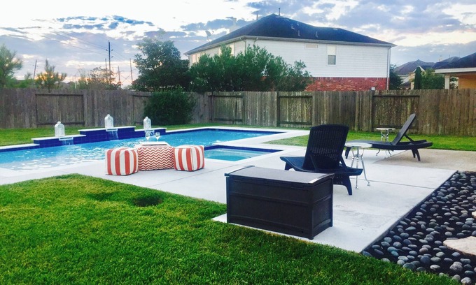 Pearland House | Spacious 4-bedroom with pool great for families, groups and longer stays.