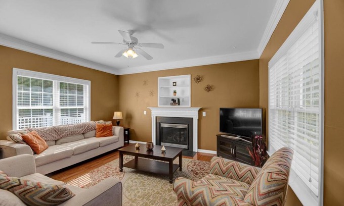 High Point Apartment | Spacious Family Home with Private Backyard, Grill, and Garage! Free high-speed Internet! Minutes from HPU and Furniture Market!