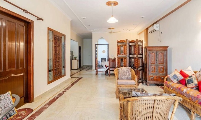 Sector 15 House | Spacious Fully Furnished Serviced Bungalow In Gurgaon With a Lawn
