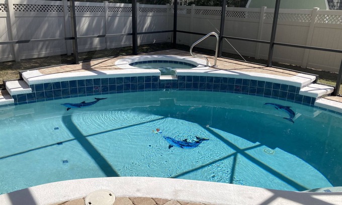 Palm Coast House | Spacious Home with Private Pool,Spa, Gas Grill and Patio