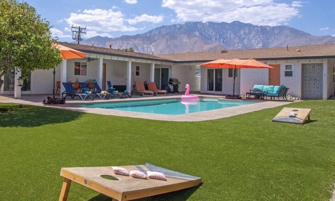 Desert Park Estates House | Spacious Mid-Century Style Oasis with Casita
