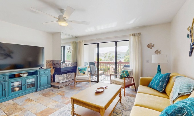 Gulf Lagoon Beach Villa | Spacious townhome with boat dock close to entertainment