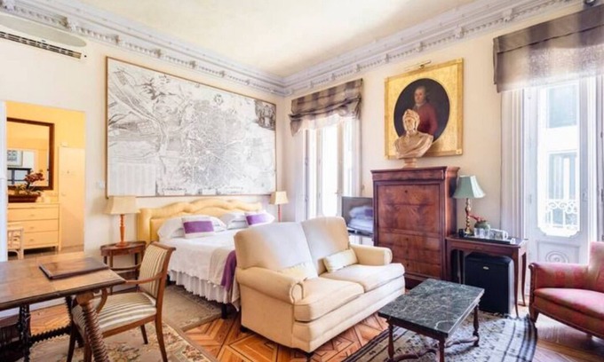 Palacio Apartment | Spain at the Casa de Madrid - 2 balconies and joyous high ceilings.
