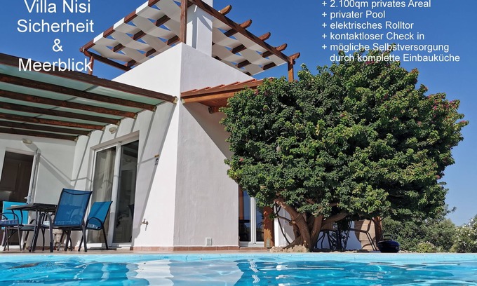 Vizari House | SPECIAL PRICE Sept./Oct. Dream Villa - Detached 100sqm Pool Sea View 2100sqm Gr