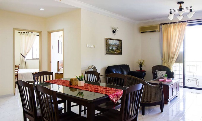 Tanjung Bungah Condo | Steps to Beach. Nicely renovated with Huge Pool