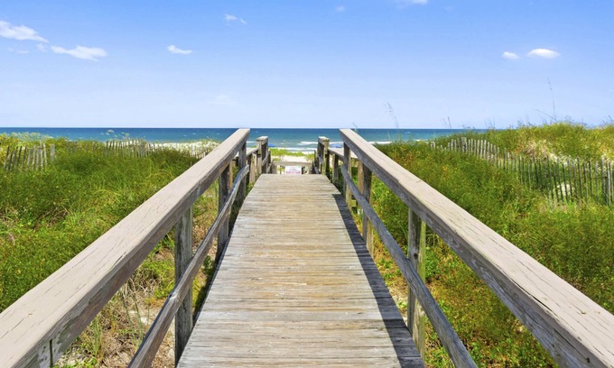 Surfcrest Village House | Steps to Sand, HEATED Pool, Private Access, Deck, Grill, Walk to Restaurants, $300 in Free Tickets!
