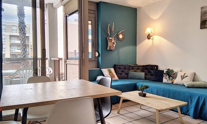 Juan-les-Pins Apartment | Studio 208 bord de mer Résidence Graziella