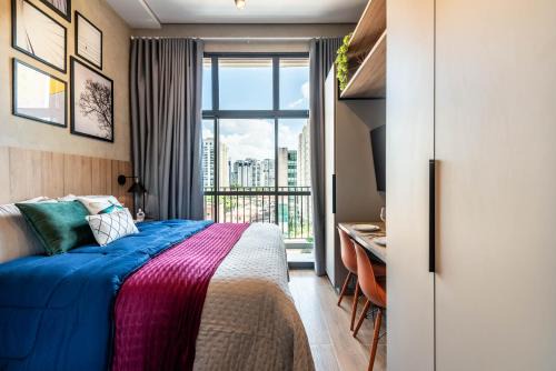 Santo Amaro Apartment | Studio Brooklin Novo, Varanda Wi-Fi 1GB Academia