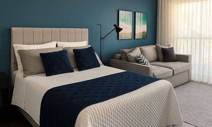 Brooklin Paulista Apartment | Studio - Campo Belo with Metro in Front and Rooftop with Sunset.