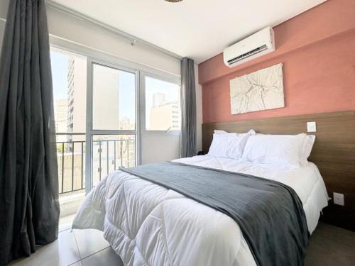 Republica Apartment | Studio Centro c/piscina & academia – 2 min Metrô