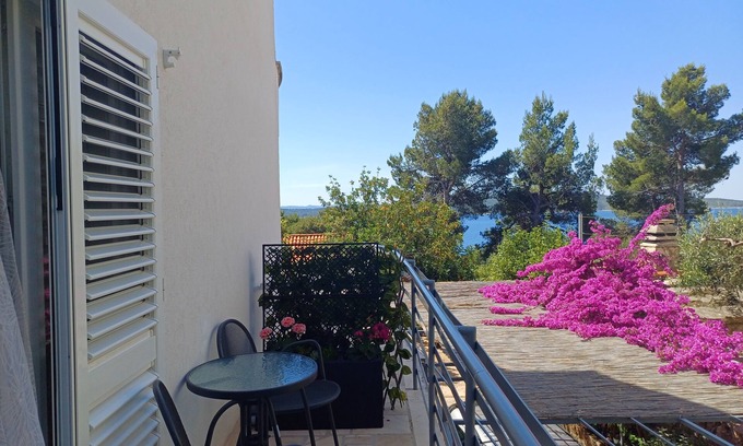 Zavala Apartment | Studio flat with terrace and sea view Zavala, Hvar (AS-8710-a)
