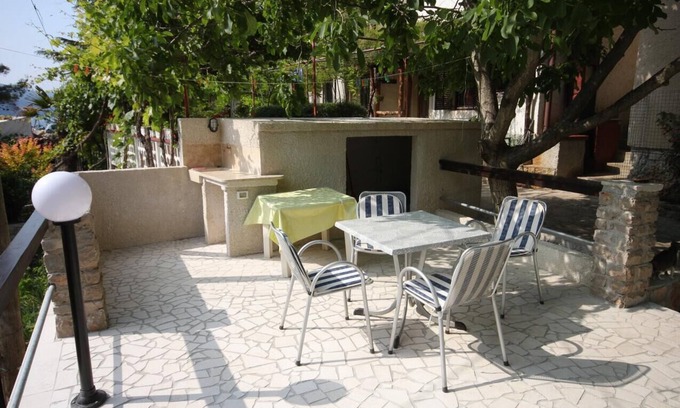 Merag Apartment | Studio flat with terrace Merag, Cres (AS-7877-b)