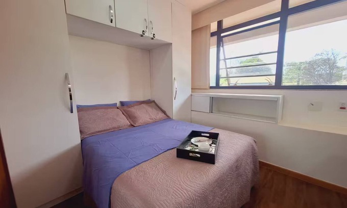 Asa Norte Apartment | Studio W3 North, elevator, center of Plano Piloto