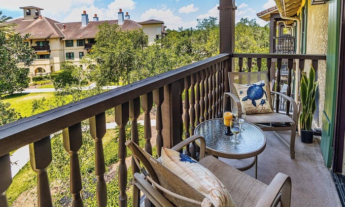 St. Augustine Condo | Studio with water view -full kitchen -balcony -community pool & hot tub!