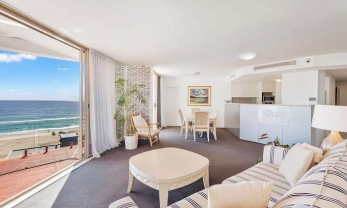 Coolangatta Apartment | Stunning 2BR Penthouse with Kirra Beach Views