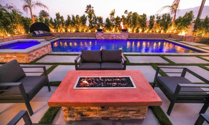 Desert Hot Springs House | Stunning Backyard, Pool & HotTub, Gameroom, BBQ