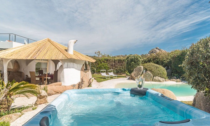 Santa Reparata Villa | Stunning private villa for 6 guests with hot tub, A/C, private pool, TV, patio and pets allowed