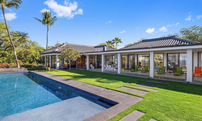 Kamuela House | Stunning Mid-Century Home in Mauna Kea Fairways South - Pool, Privacy & Views!