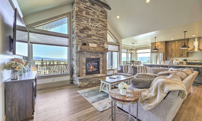 Star Valley Ranch House | Stunning Valley Home w/Furnished Deck & Mtn Views