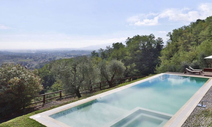 Lucca Villa | Stunning villa with private pool, A/C, WIFI, TV, patio and panoramic view, close to Lucca