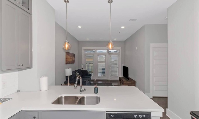 North Decatur Apartment | Stylish Retreat: Prime Location