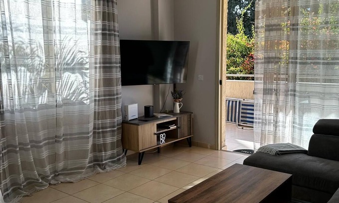 Universal Apartment | Sunlit Comfort in Paphos : Cozy, Family-Friendly 3-BR Apartment Near Everything