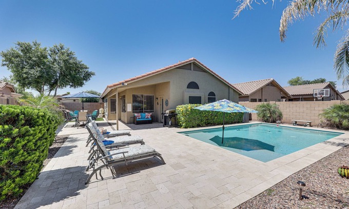 Maricopa House | Sunny Maricopa Getaway w/Private Pool + Fire Pit!