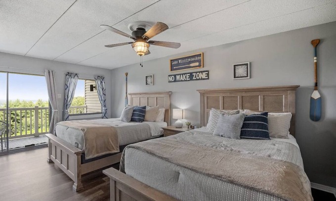 Weirs Beach Condo | Sunrise and Lake Winni views on your private balcony!