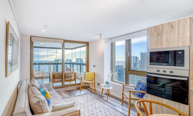 Concon Apartment | Sunshine Coast 3D 2B c/ Vista al Mar