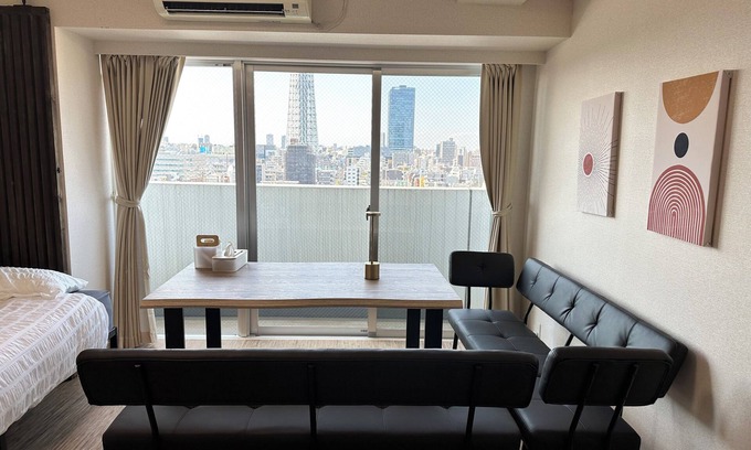 Sumida Apartment | Super Skytree View/Asakusa area/Direct train to Shibuya,Shinjuku/Penham House