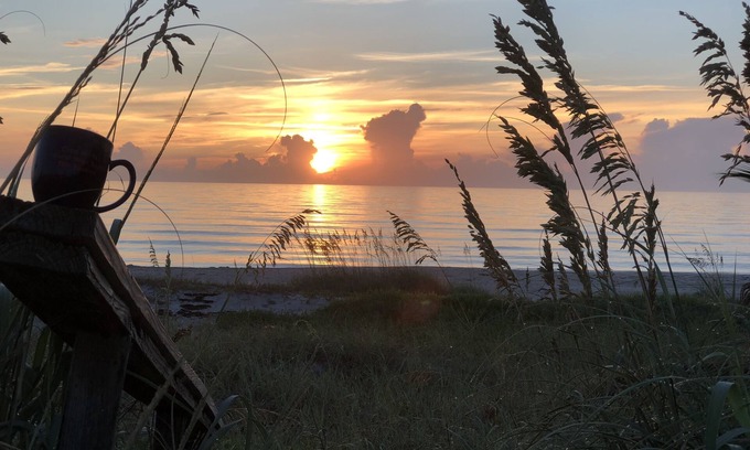 Indialantic By The Sea House | Surf shack on the beach, direct ocean.