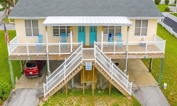 Emerald Isle House | Surf Sounds Almost Oceanfront, Newly Updated, Beach Access Across the Street