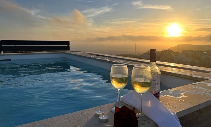 Ta' Pennellu Apartment | Take it easy and soak up the good life at this unique luxury penthouse, where sweeping sea views and your own rooftop pool make every moment feel unforgettable.