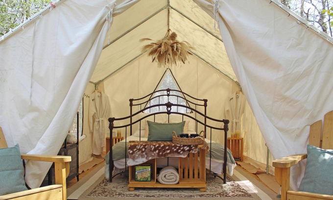 Marietta RV Rental | Tentrr Signature Site - Starlight Glamping: Tent 1- Stargazer