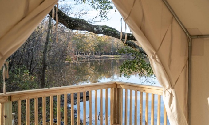 Jackson RV Rental | Tentrr State Park Site - Mississippi LeFleur's Bluff State Park - Mayes Lake C