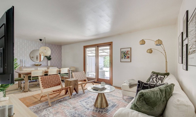 South Westminster House | That 70's Modern Home: Fire Pit ~ Games ~ Hot Tub