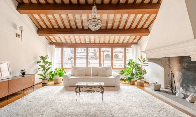 Treviso Apartment | The apartment offers a beautiful view of the city's cathedral domes.