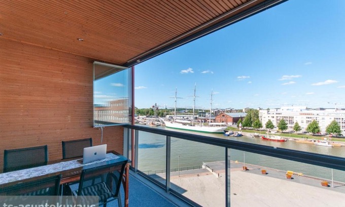 Turku Apartment | The Best View in Turku with private balcony, sauna, car park