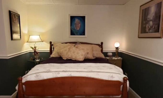 Norwich Bed & Breakfast | The Enchanted Suite in finished basement