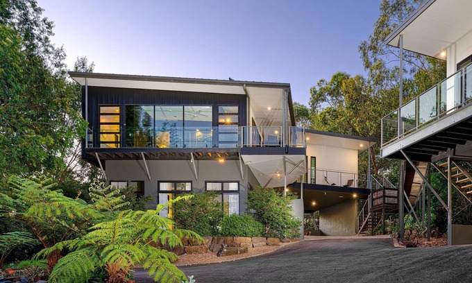 Montville House | The Lake House and Ocean View Villa - Stunning Home With Magical Lake Views