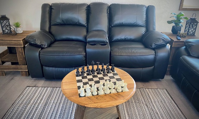 Otto House | The Man Cave. Perfect for traveling workers and a great place for families