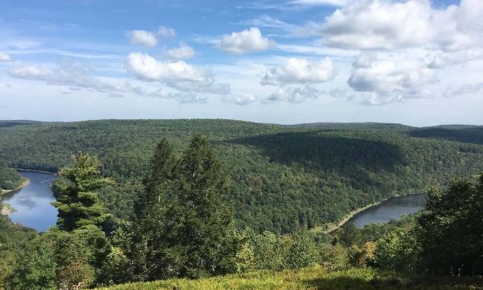 Rowland Ski Chalet | The Masthope View House-Chalet Overlooking Delaware River with Fab Game Room!