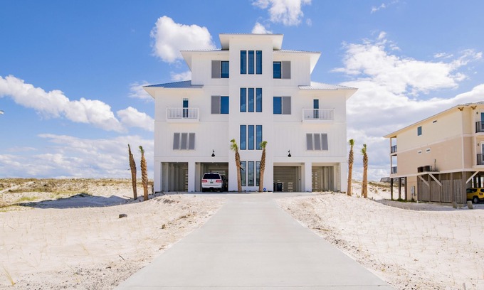 Gulf Shores House | "The Pearl" GULF FRONT w/prvt heated pool, 12 bdrm/12.5bath "ALVacationRentals"