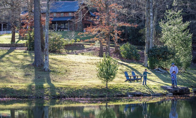 Highlands House | The Peregrine: Flat Mountain Farm - expansive luxury home on historic 28 acre rhododendron farm