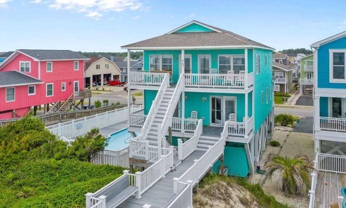 Holden Beach House | The Perfect Oceanfront Vacation w/Private Pool!