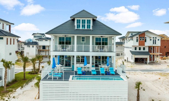 Bay County House | The Sea Suite: Lovely Sugar Sands Home- Priv. Pool, Sleeps 18, Game & Movie Room