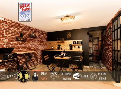 Jacquard - Prefecture Apartment | "The speakeasy" Pub new yorkais Centre ville - Idéal PRO - Wifi Fibre - Rétroprojecteur cinéma