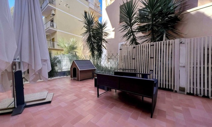 Prenestino-Centocelle Apartment | The terrace of Maria, Metro C