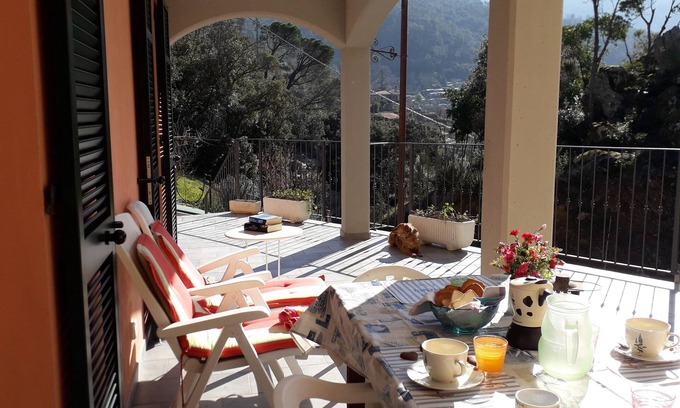 Ghiaia Villa | The Uliveto Holidays House,Garden Terrace, sea Beach 5 Terre IT011012C273MS8OBI